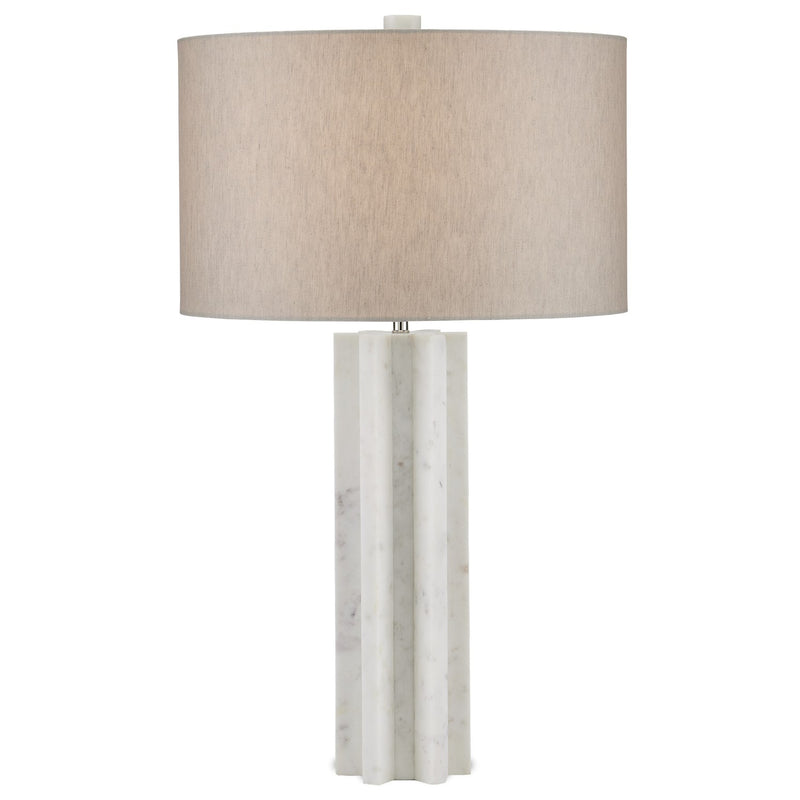 Currey and Company 6000-0893 One Light Table Lamp, White