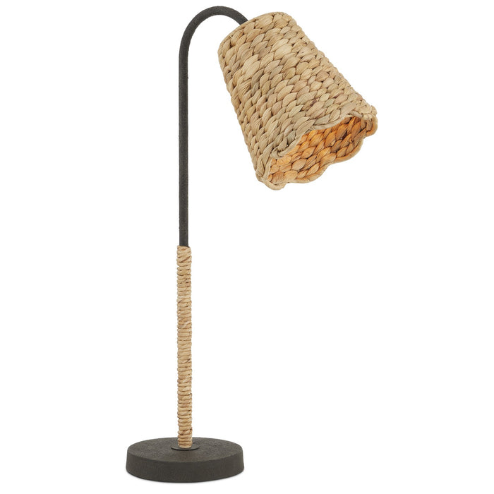 Currey and Company 6000-0901 One Light Table Lamp, Natural/MolÃ© Black