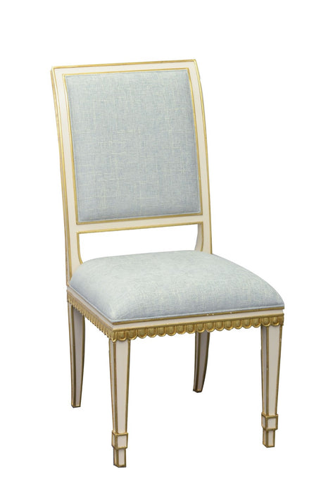 Currey and Company 7000-0153 Chair, Ivory/Antique Gold