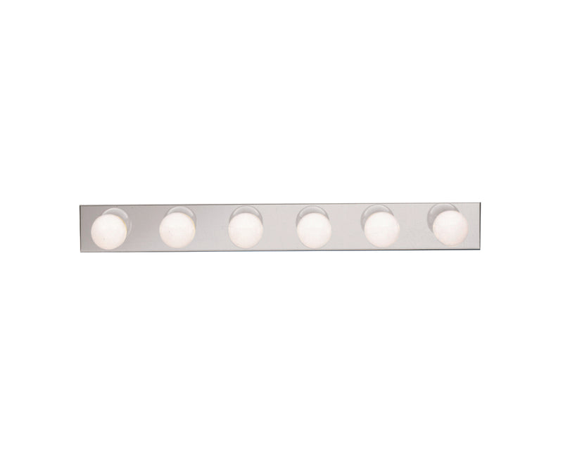 Kichler 626CH Six Light Linear Bath, Chrome