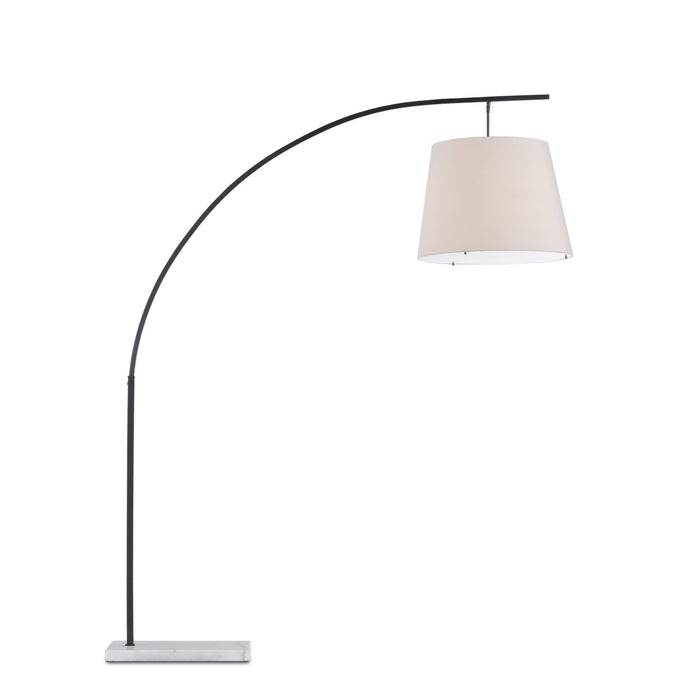 Currey and Company 8000-0127 Two Light Floor Lamp, Oil Rubbed Bronze/White