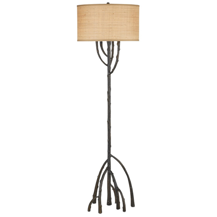Currey and Company 8000-0142 One Light Floor Lamp, Bronze