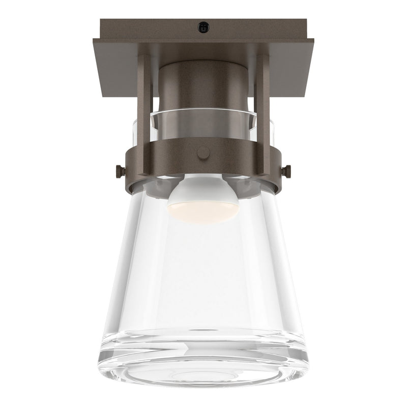 Hubbardton Forge 128705-SKT-05-ZM0467 One Light Semi-Flush Mount, Bronze
