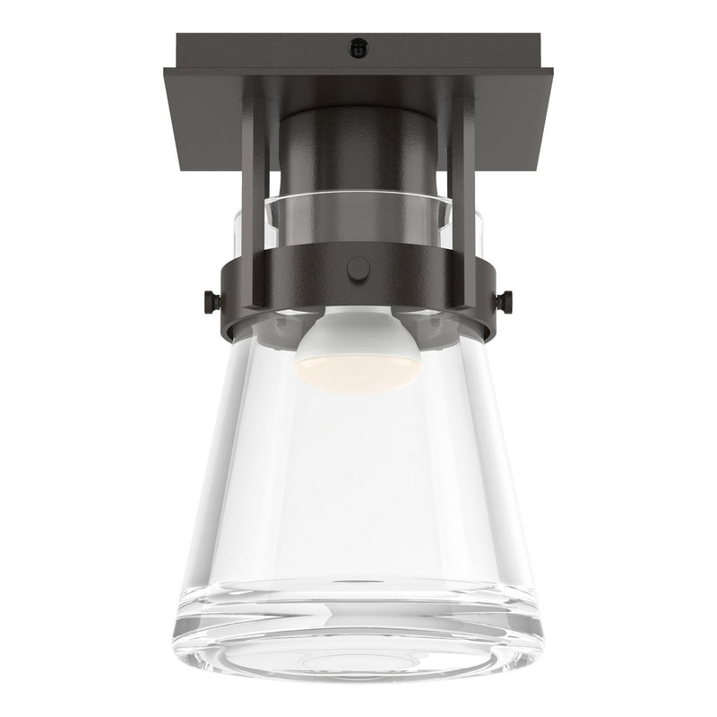 Hubbardton Forge 128705-SKT-14-ZM0467 One Light Semi-Flush Mount, Oil Rubbed Bronze