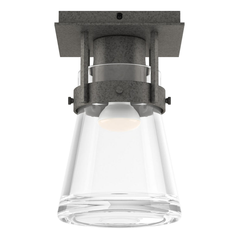 Hubbardton Forge 128705-SKT-20-ZM0467 One Light Semi-Flush Mount, Natural Iron