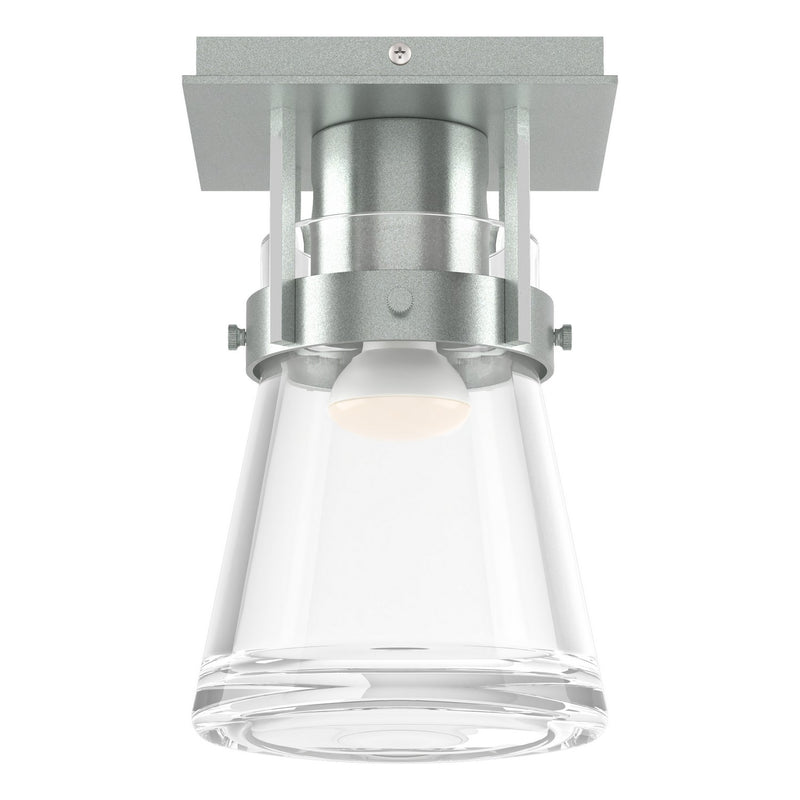 Hubbardton Forge 128705-SKT-82-ZM0467 One Light Semi-Flush Mount, Vintage Platinum