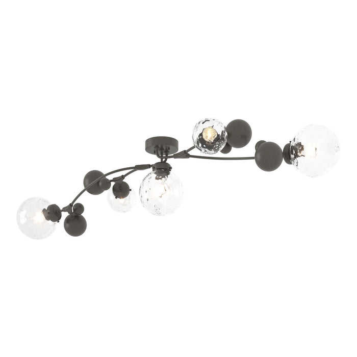 Hubbardton Forge 128715-SKT-07-LL0639 Five Light Semi-Flush Mount, Dark Smoke