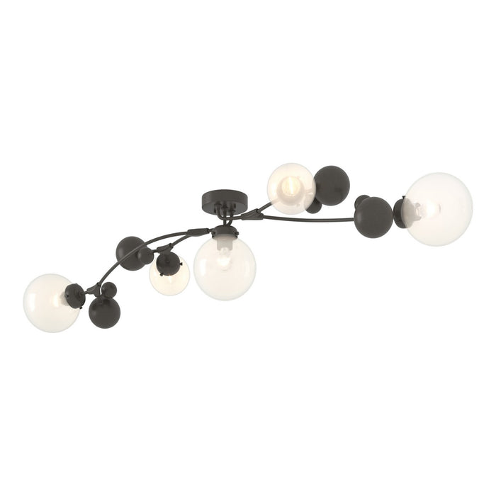 Hubbardton Forge 128715-SKT-07-WF0639 Five Light Semi-Flush Mount, Dark Smoke