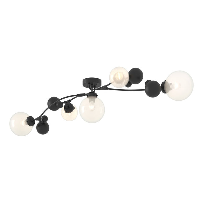 Hubbardton Forge 128715-SKT-10-WF0639 Five Light Semi-Flush Mount, Black