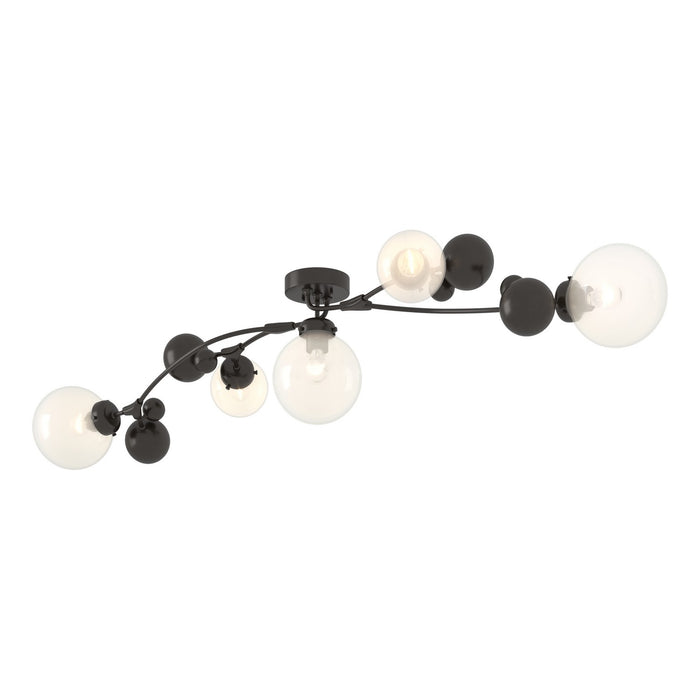 Hubbardton Forge 128715-SKT-14-WF0639 Five Light Semi-Flush Mount, Oil Rubbed Bronze