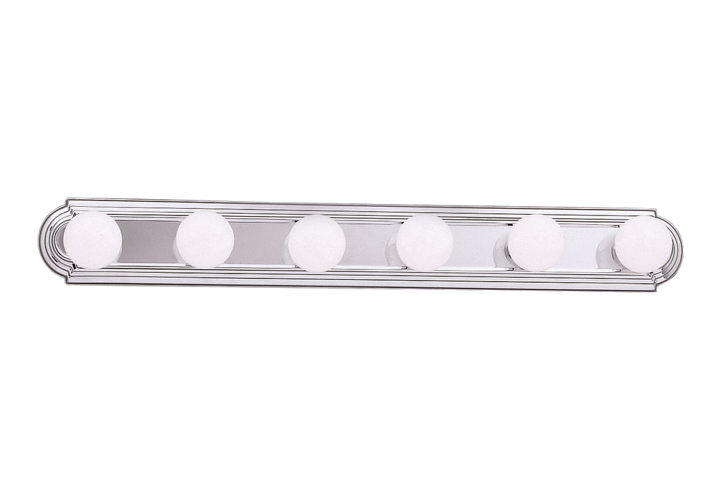 Kichler 5018CH Six Light Linear Bath, Chrome