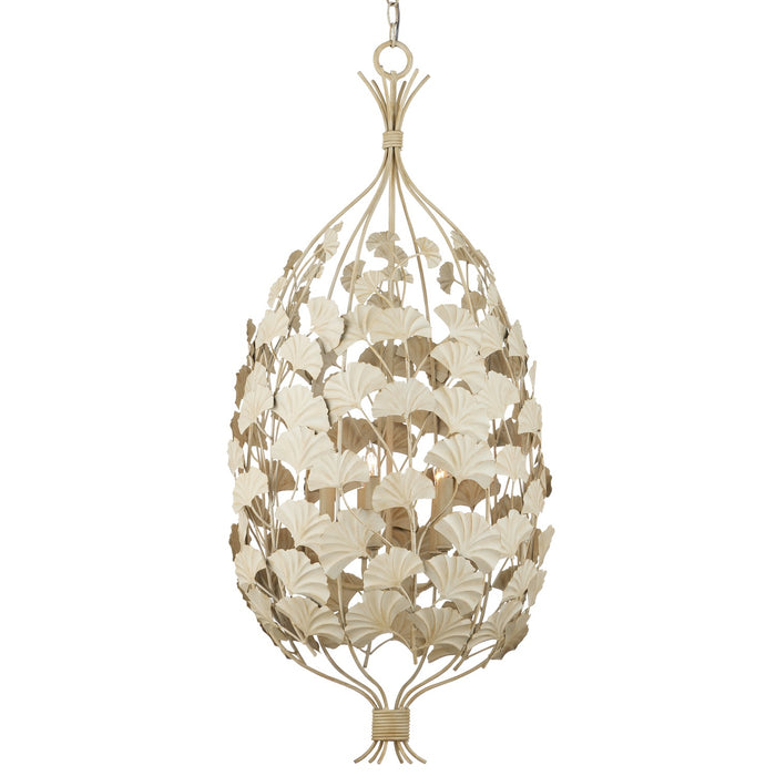Currey and Company 9000-1118 Five Light Chandelier, Antique Pearl