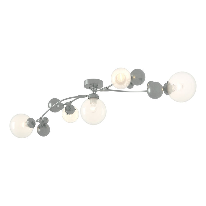 Hubbardton Forge 128715-SKT-82-WF0639 Five Light Semi-Flush Mount, Vintage Platinum