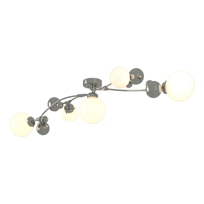 Hubbardton Forge 128715-SKT-85-GG0639 Five Light Semi-Flush Mount, Sterling