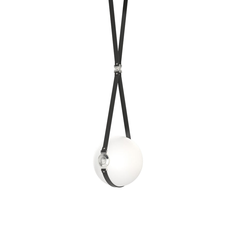 Hubbardton Forge 131040-LED-LONG-10-24-LK-NL-GG0670 LED Pendant, Black