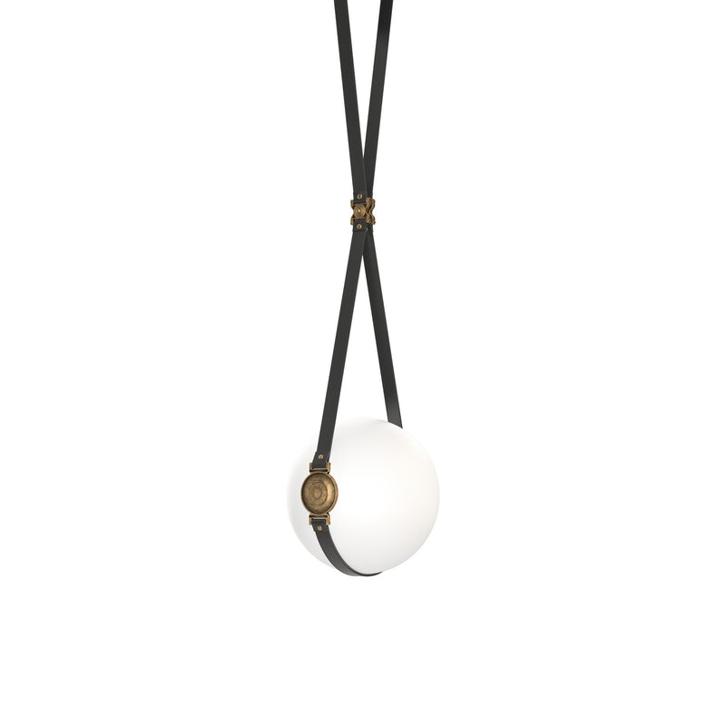 Hubbardton Forge 131040-LED-SHRT-10-27-LK-NL-GG0670 LED Pendant, Black