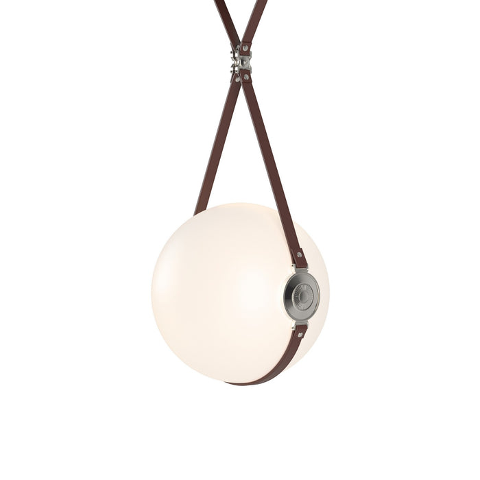 Hubbardton Forge 131042-LED-LONG-10-24-LB-NL-GG0680 LED Pendant, Black