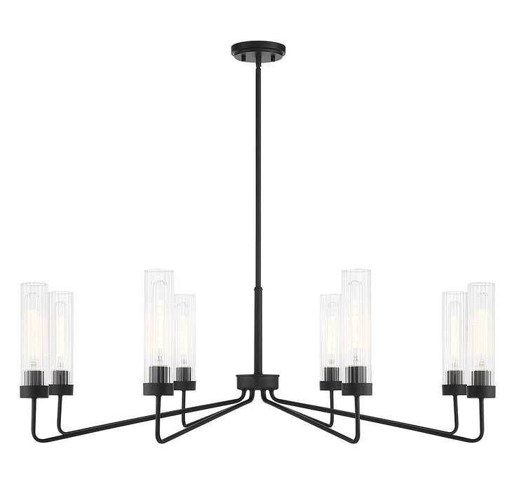 Savoy House 1-8860-8-89 Eight Light Chandelier, Matte Black