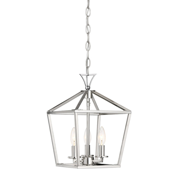 Savoy House 3-420-3-109 Three Light Pendant, Polished Nickel