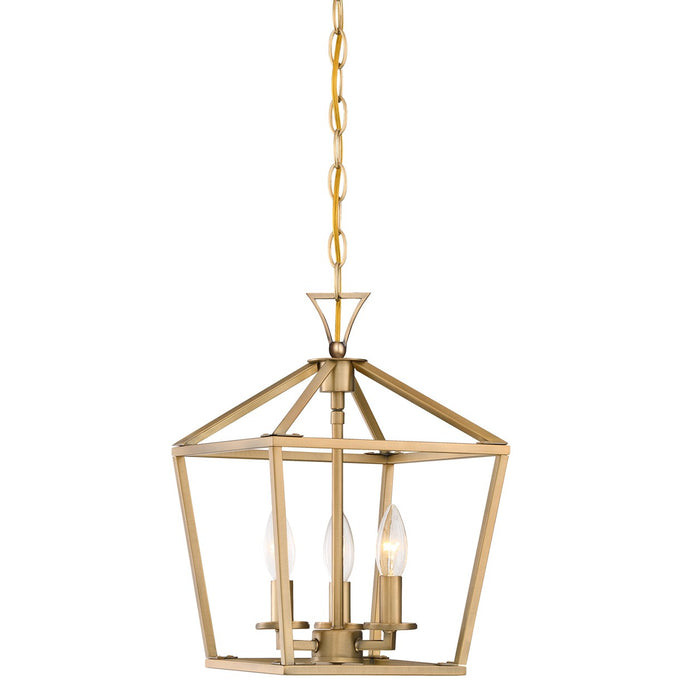 Savoy House 3-420-3-322 Three Light Pendant, Warm Brass