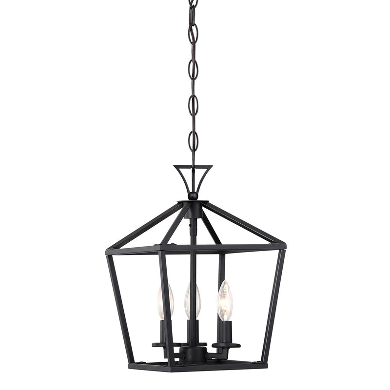 Savoy House 3-420-3-89 Three Light Pendant, Matte Black