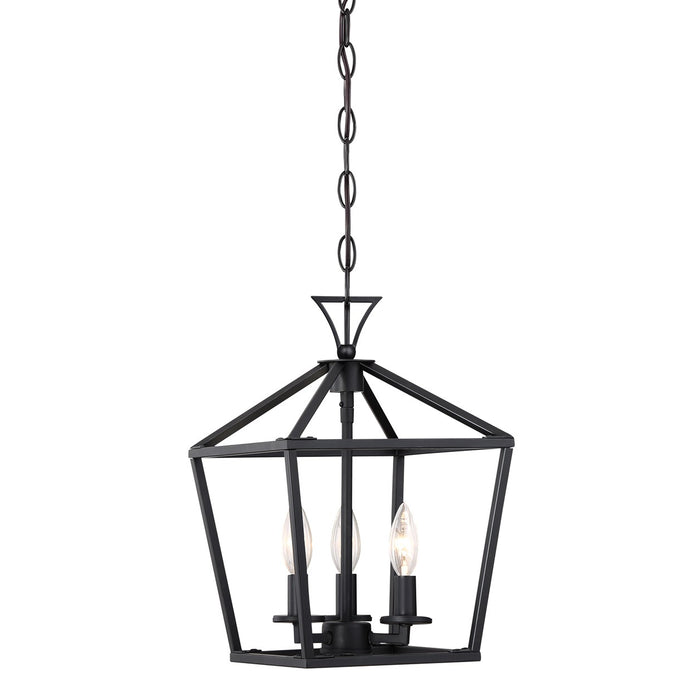 Savoy House 3-420-3-89 Three Light Pendant, Matte Black