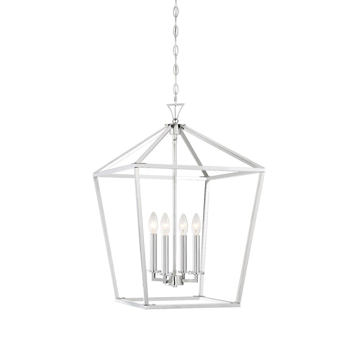 Savoy House 3-421-4-109 Four Light Pendant, Polished Nickel