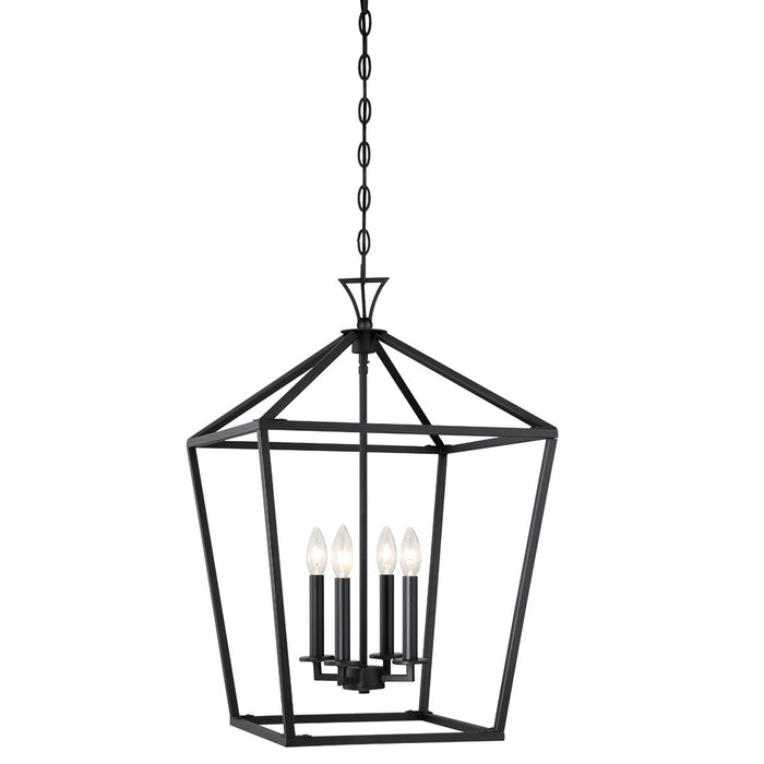 Savoy House 3-421-4-89 Four Light Pendant, Matte Black