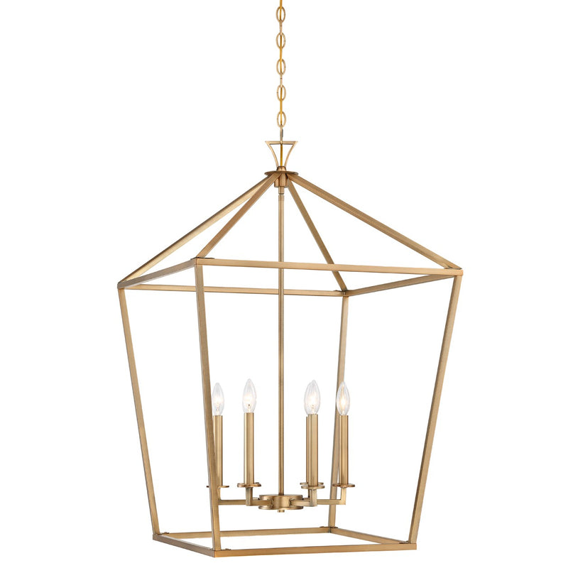 Savoy House 3-422-6-322 Six Light Pendant, Warm Brass