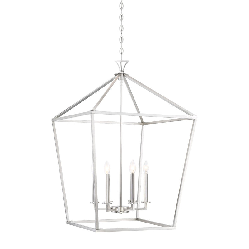 Savoy House 3-422-6-SN Six Light Pendant, Satin Nickel