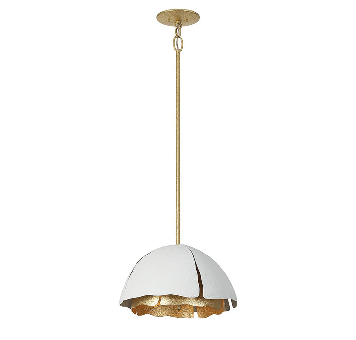 Savoy House 7-1398-3-14 Three Light Pendant, Cavalier Gold with Royal White