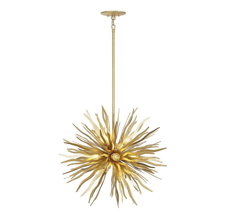Savoy House 7-1957-12-37 12 Light Pendant, Cavalier Gold