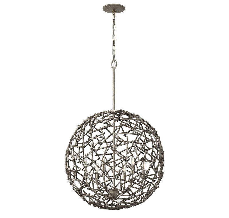 Savoy House 7-2244-6-10 Six Light Pendant, Campagne Luxe
