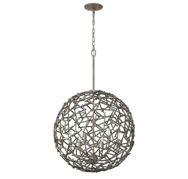 Savoy House 7-2244-6-10 Six Light Pendant, Campagne Luxe