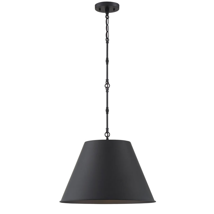 Savoy House 7-231-1-89 One Light Pendant, Matte Black