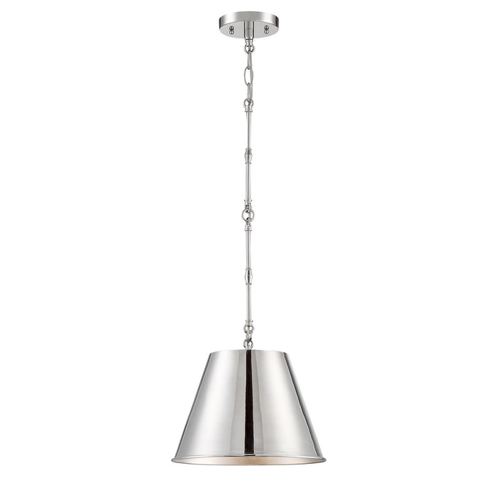 Savoy House 7-232-1-109 One Light Pendant, Polished Nickel