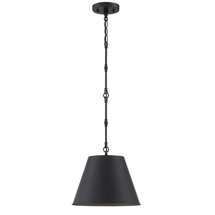 Savoy House 7-232-1-89 One Light Pendant, Matte Black