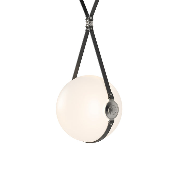 Hubbardton Forge 131042-LED-SHRT-10-24-LK-NL-GG0680 LED Pendant, Black