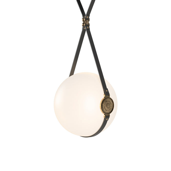 Hubbardton Forge 131042-LED-SHRT-10-27-LK-NL-GG0680 LED Pendant, Black