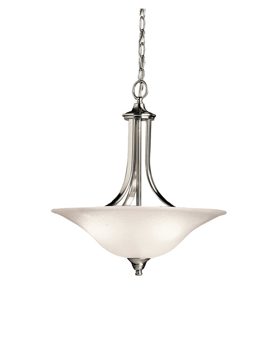 Kichler 3502NI Three Light Pendant/Semi Flush, Brushed Nickel