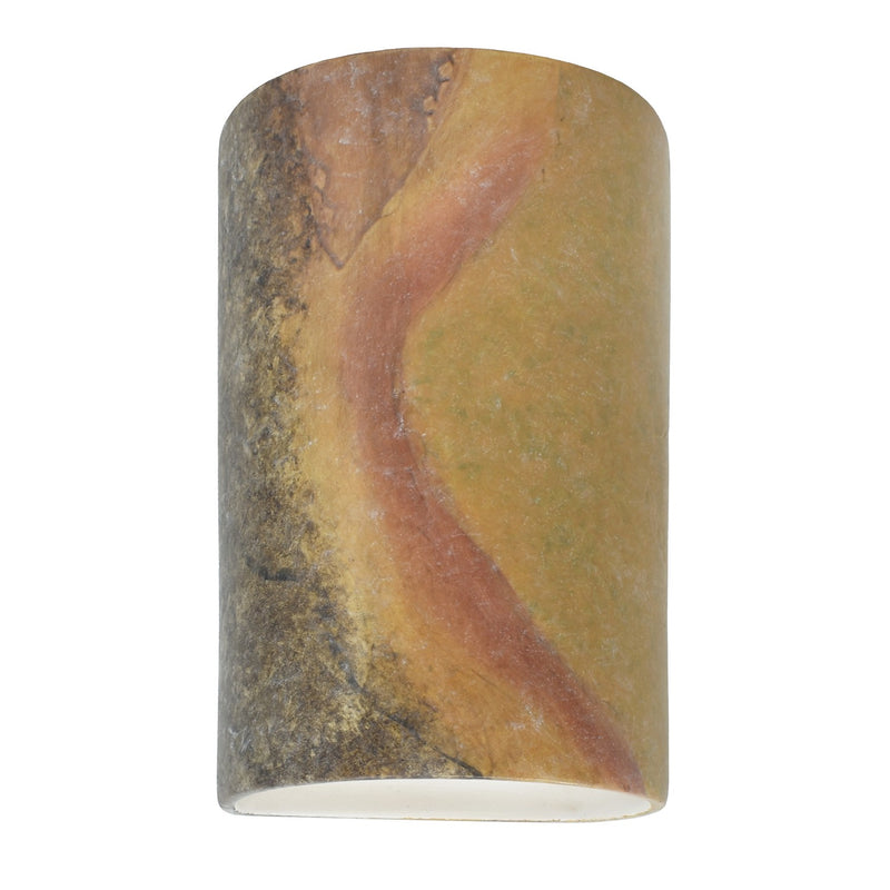 Justice Designs CER-1265-SLHY Lantern, Harvest Yellow Slate