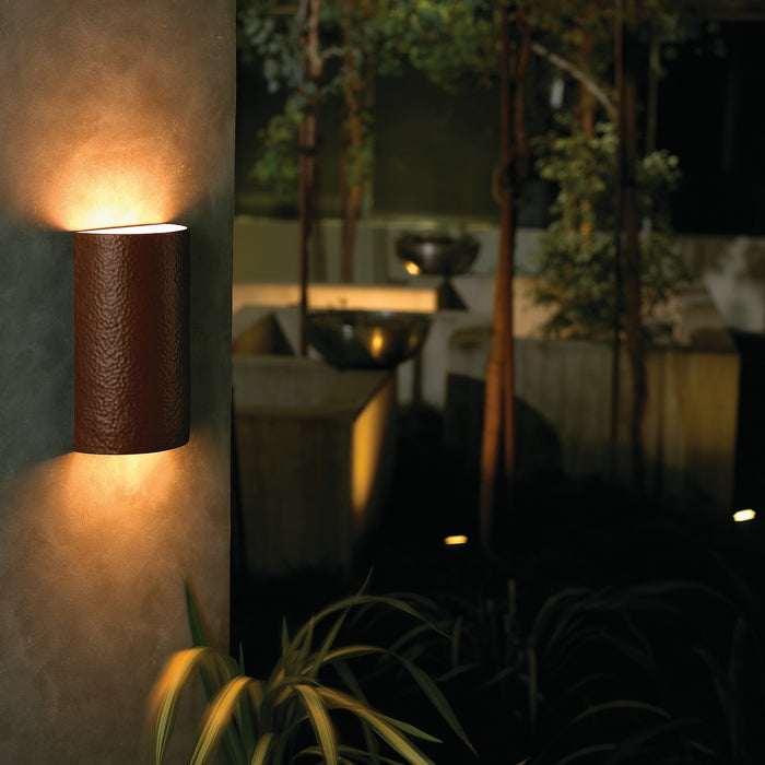 Justice Designs CER-1265W-HMCP-LED1-1000 LED Lantern, Hammered Copper