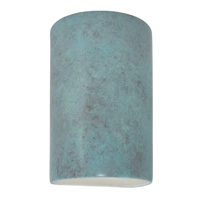 Justice Designs CER-5260W-PATV-LED1-1000 LED Wall Sconce, Verde Patina