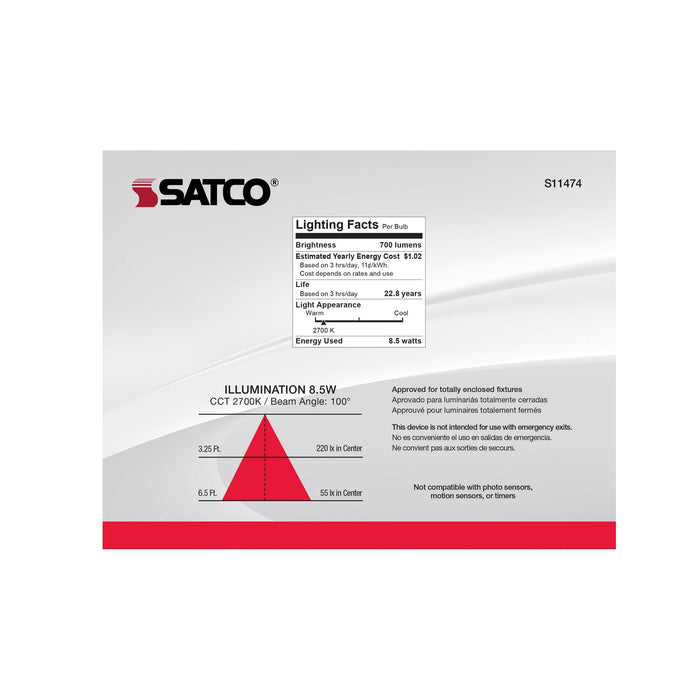 Satco S11474 Light Bulb, Frost