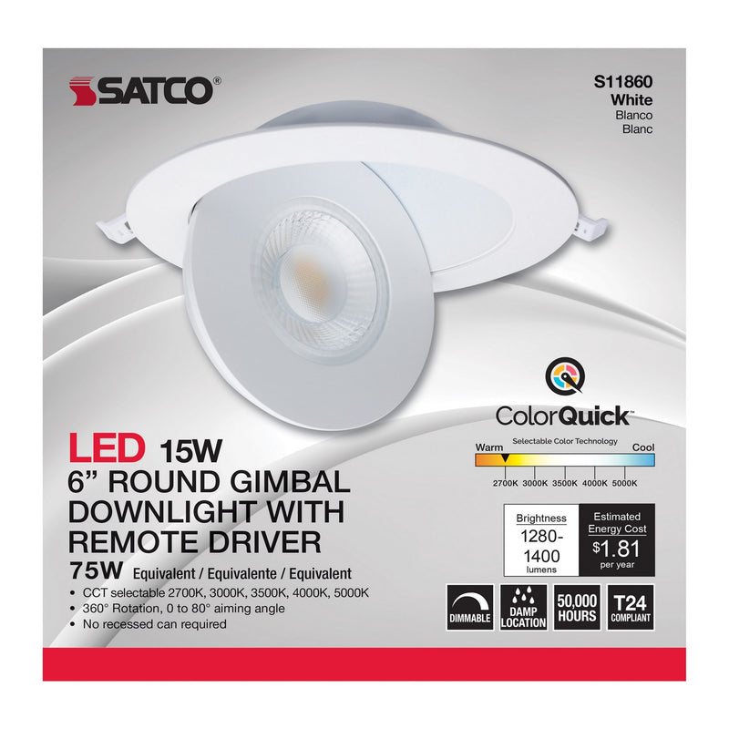 Satco S11860 LED Downlight, White