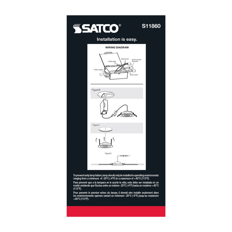 Satco S11860 LED Downlight, White