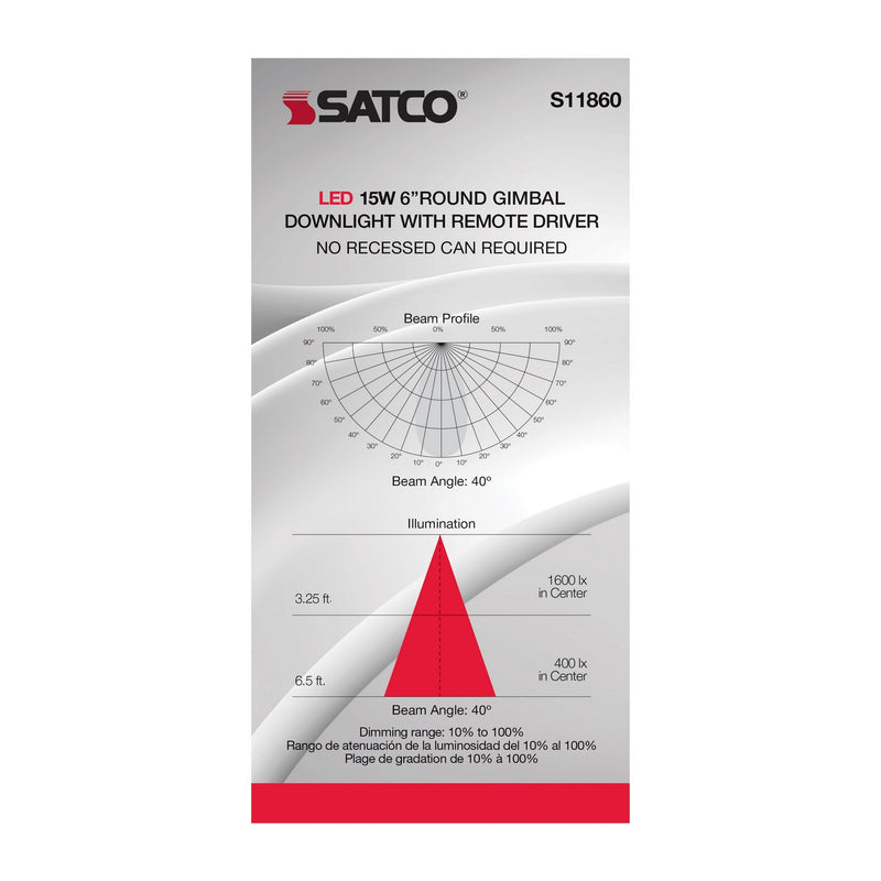 Satco S11860 LED Downlight, White