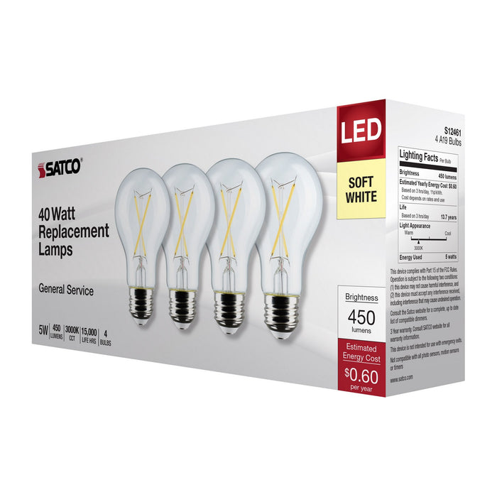 Satco S12461 Light Bulb, Clear