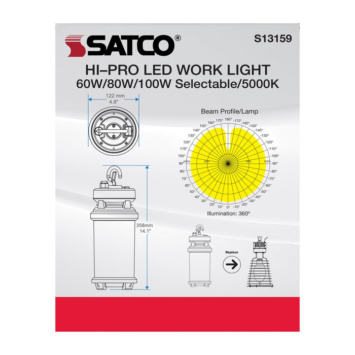 Satco S13159 LED Lamp, Yellow