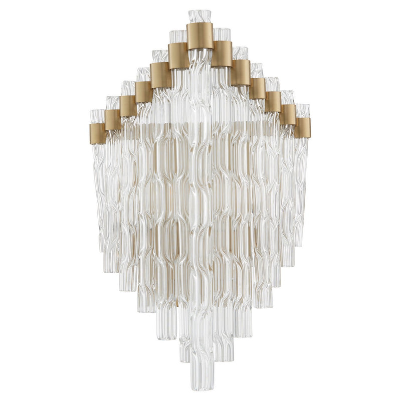 Cyan 11626 One Light Wall Sconce, Aged Brass